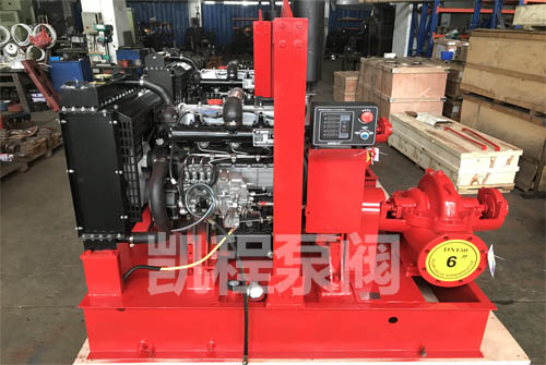 柴油機(jī)單級(jí)雙吸中開消防泵站